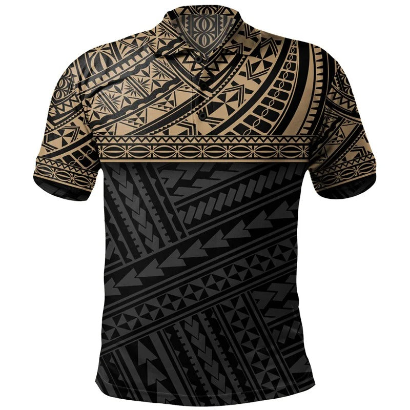 Polynesian Tribal Pattern Polo Shirt For Men/Women