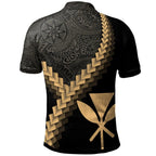 Hawaii Kanaka Coat Of Arms With Polynesian Tattoo Polo Shirt For Men/Women
