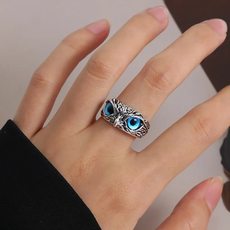Vintage Gothic Owl Ring