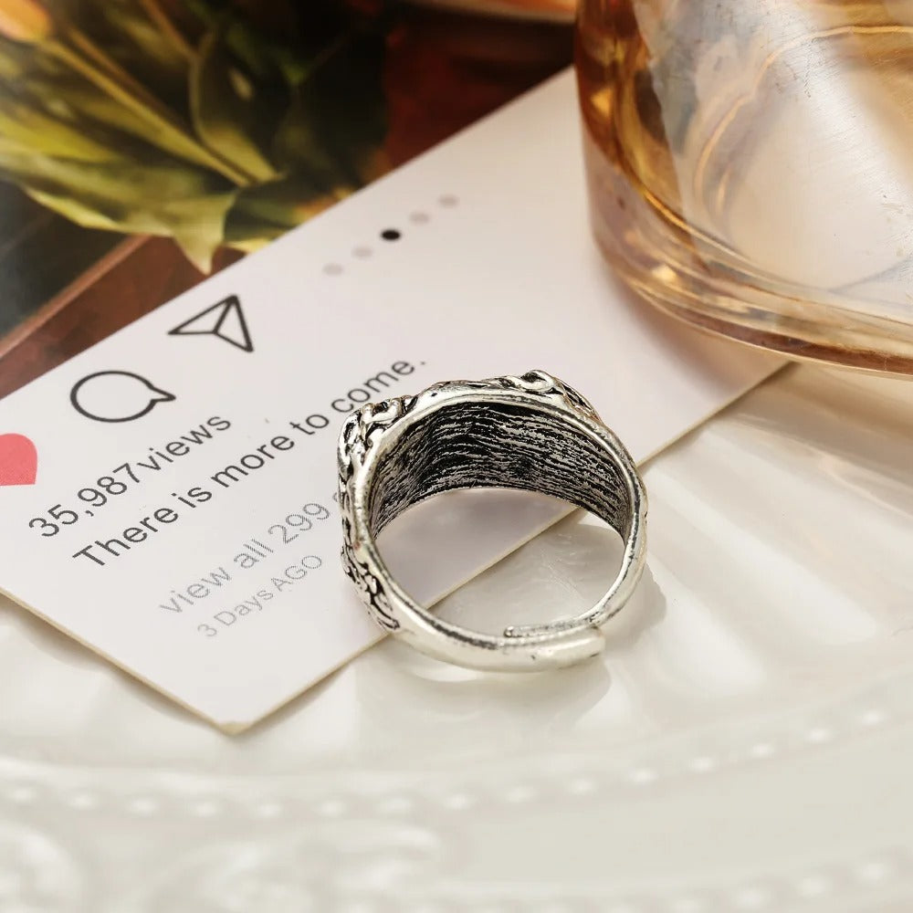 Vintage Gothic Owl Ring