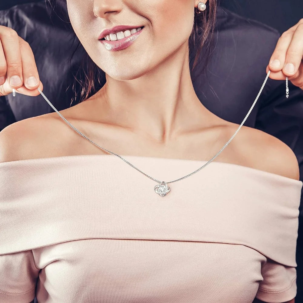 "Rose" Knot Necklace