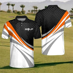 Golf Dynamic Stripe Polo Shirt For Men/Women