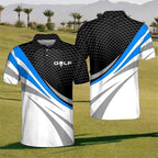 Golf Dynamic Stripe Polo Shirt For Men/Women