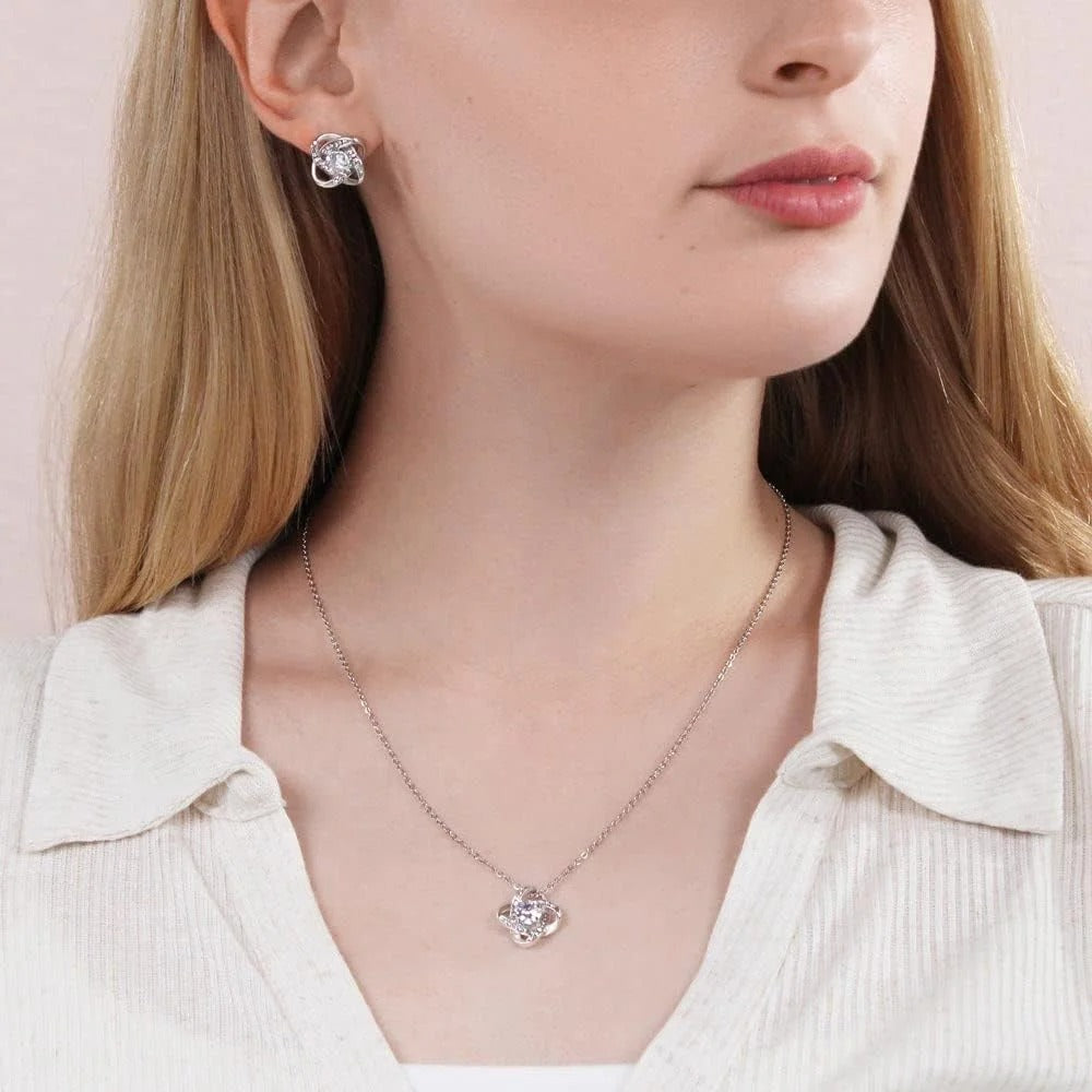 "Rose" Knot Necklace