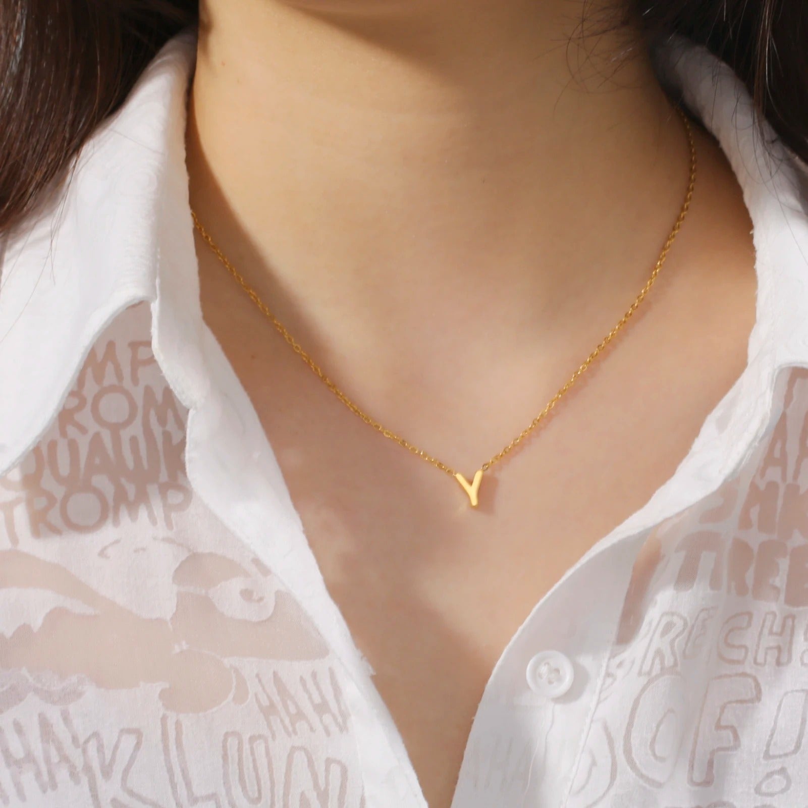 Chic Letter Pendant Necklace