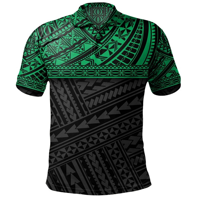 Polynesian Tribal Pattern Polo Shirt For Men/Women