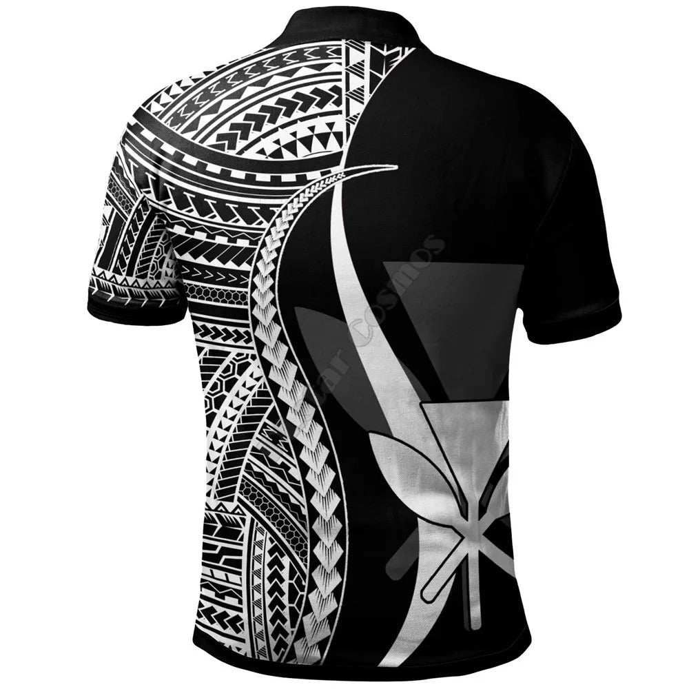 Hawaii Polynesian Tentacle Tribal Pattern Polo Shirt For Men/Women