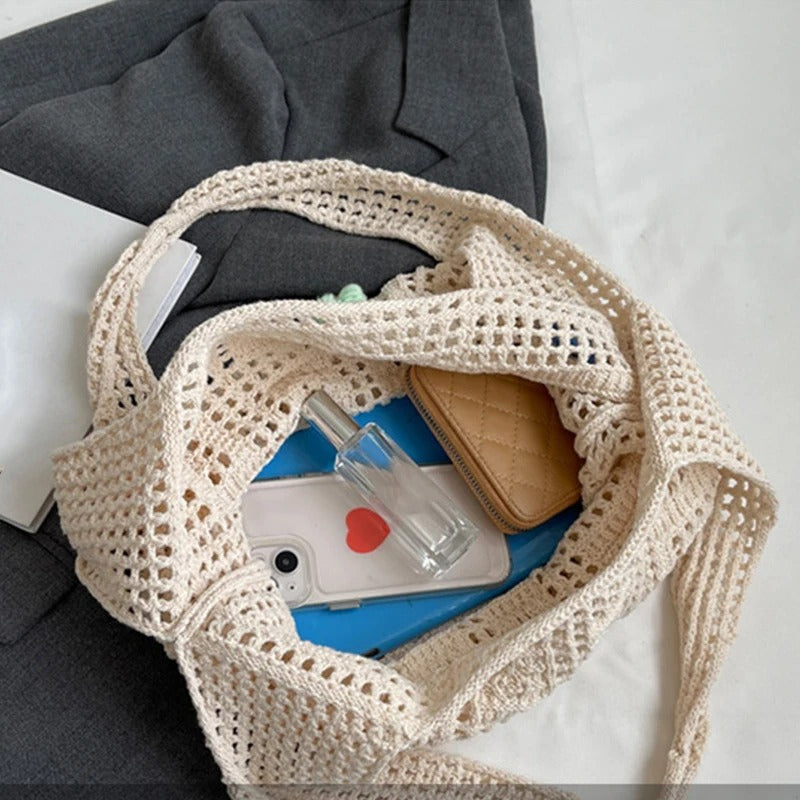 Summer Flower Knitted Handbags