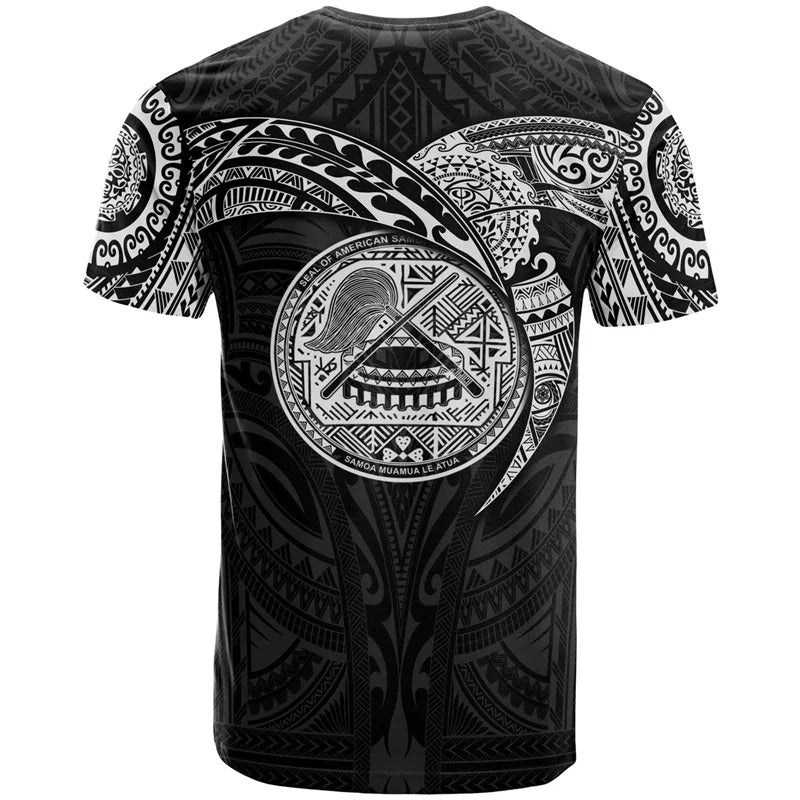 American Samoa Polynesian T-Shirt - Polynesian Tattoo Style For Men/Women
