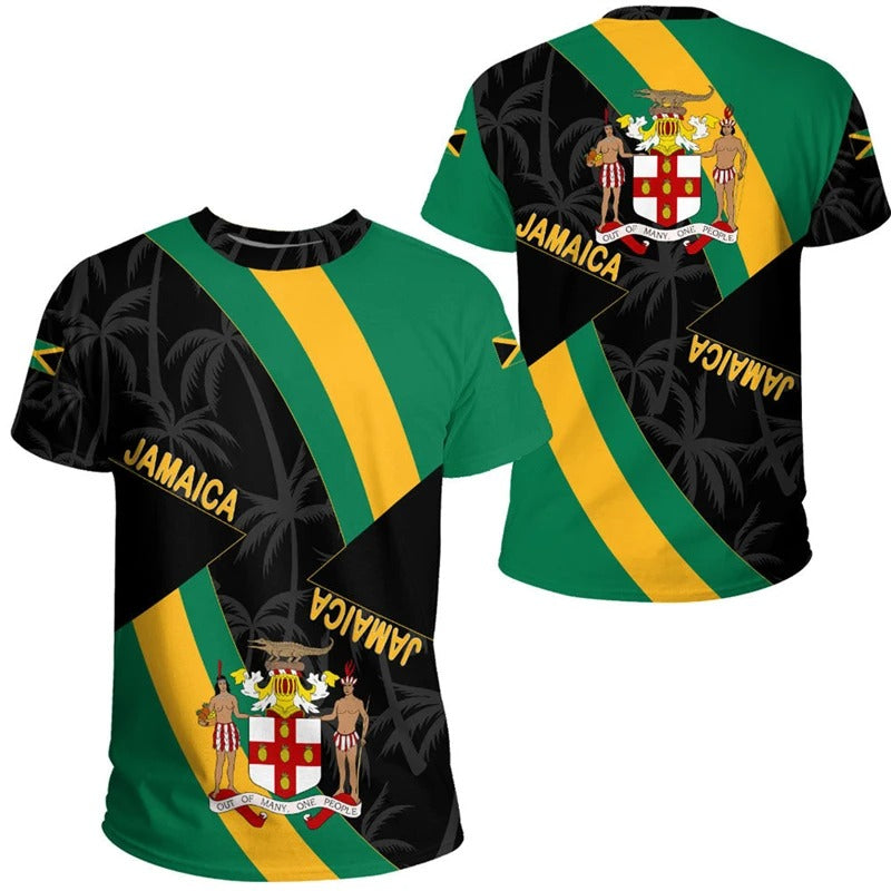Jamaica Tribal Green T-Shirt For Men/Women