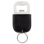 Leather Keychain with Metal Bottle Opener –  Keyring Gift