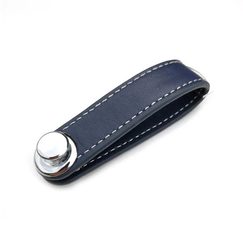 Luxury Leather Car Key Pouch – Smart EDC Key Organizer & Wallet Holder