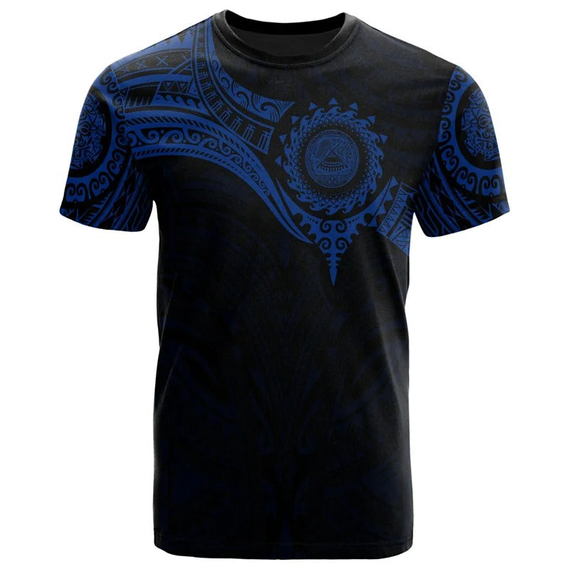 American Samoa Polynesian T-Shirt - Polynesian Tattoo Style For Men/Women