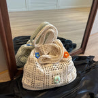 Summer Flower Knitted Handbags
