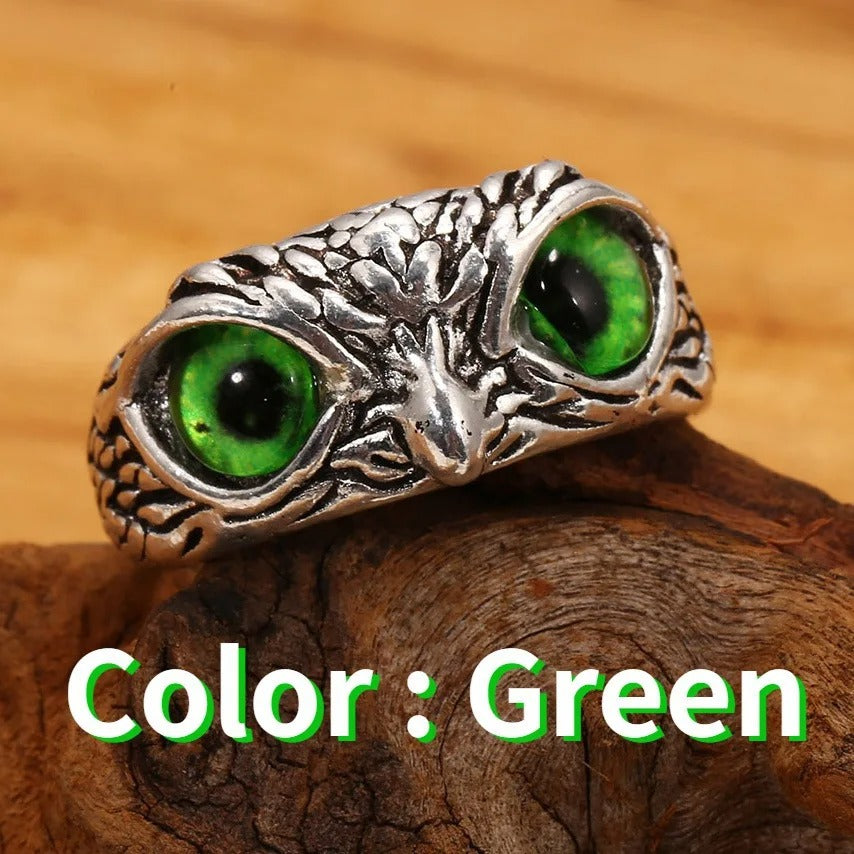 Vintage Gothic Owl Ring