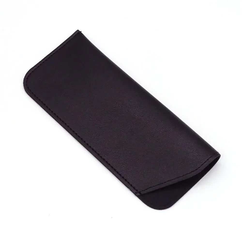 Stylish PU Leather Glasses Case – Portable Protective Pouch for Sunglasses & Eyewear