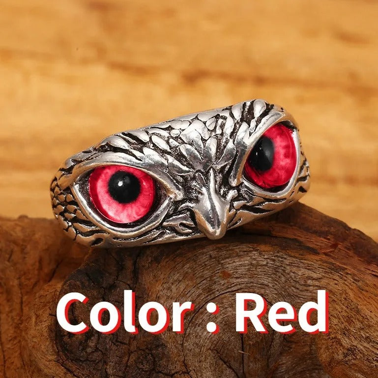 Vintage Gothic Owl Ring