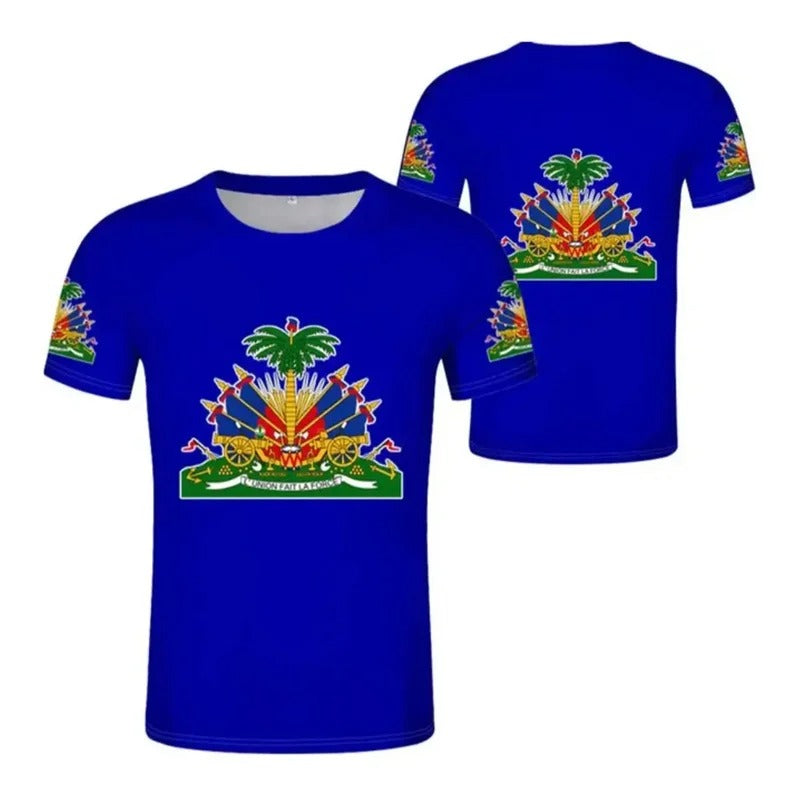 Classic Haiti Coat of Arms T-Shirt For Men/Women