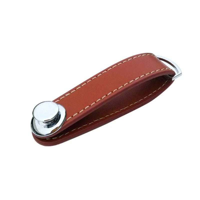 Luxury Leather Car Key Pouch – Smart EDC Key Organizer & Wallet Holder