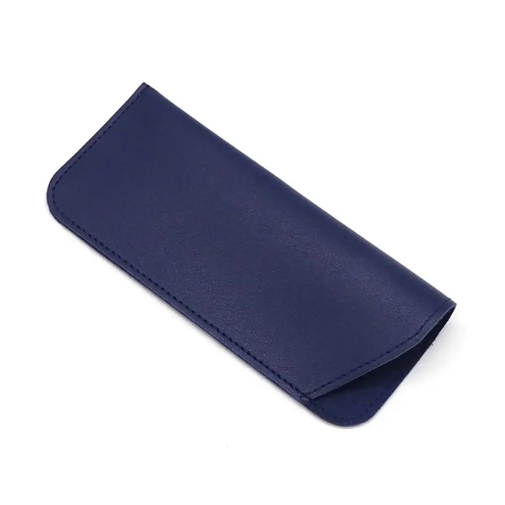 Stylish PU Leather Glasses Case – Portable Protective Pouch for Sunglasses & Eyewear