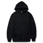 100% Cotton Solid Pullover Hoodie For Men/Women