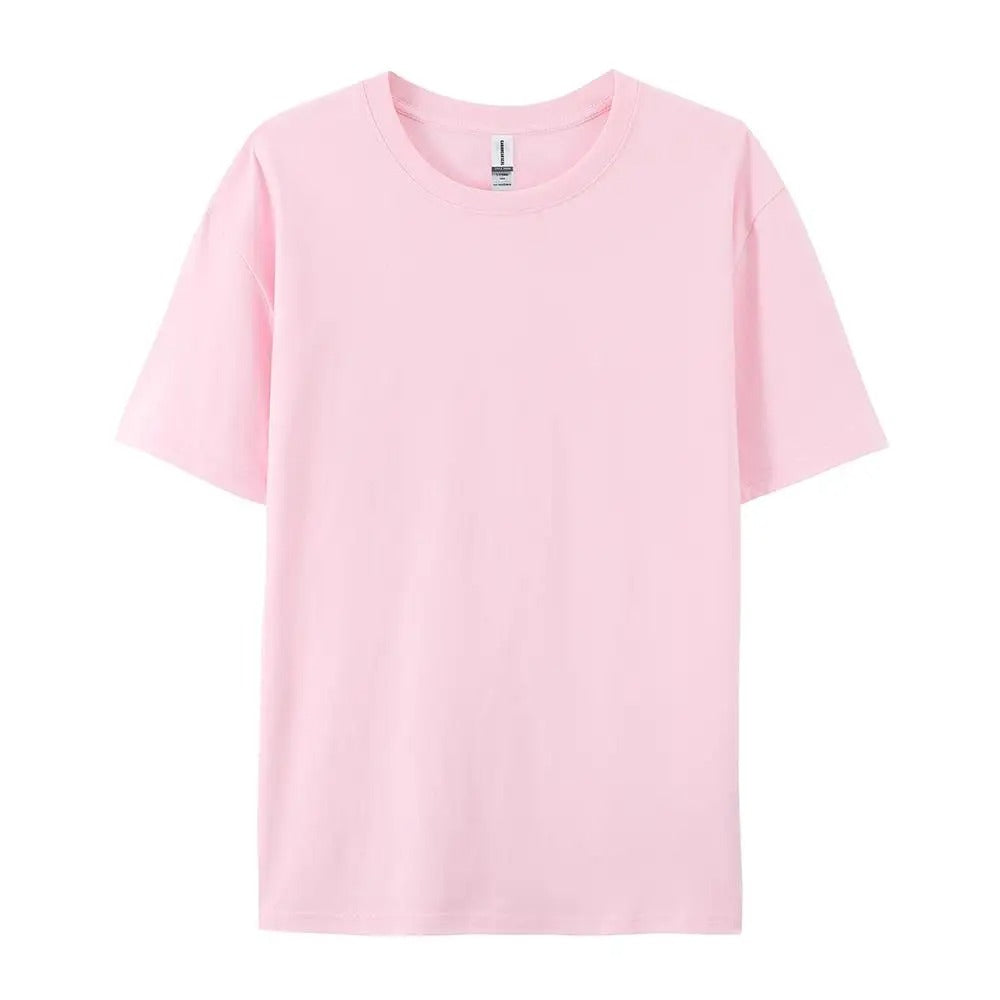 100% Cotton Solid T-Shirts For Men/Women