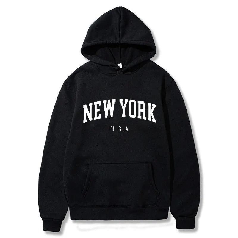 New York Pullover Hoodie For Men/Women