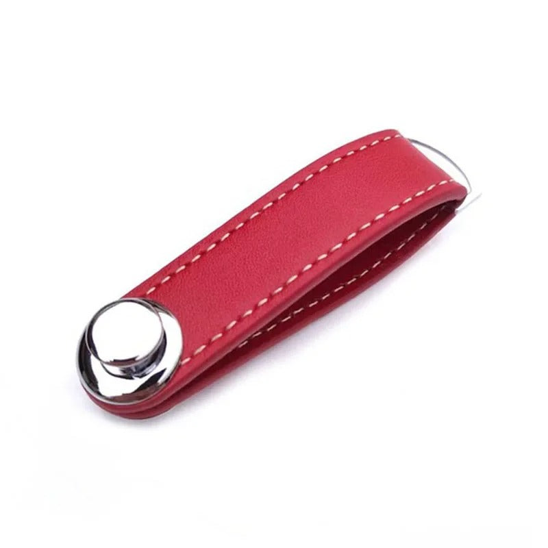 Luxury Leather Car Key Pouch – Smart EDC Key Organizer & Wallet Holder