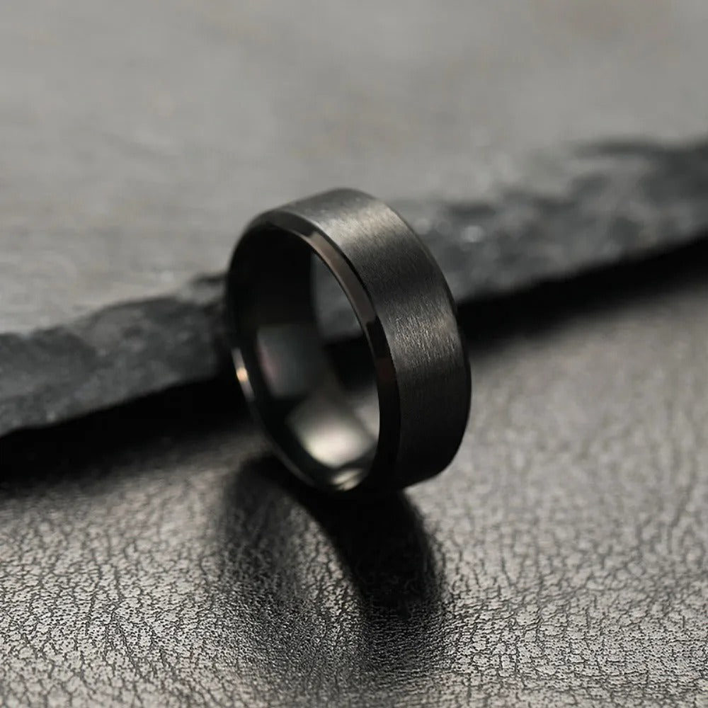 Matte Black Ring