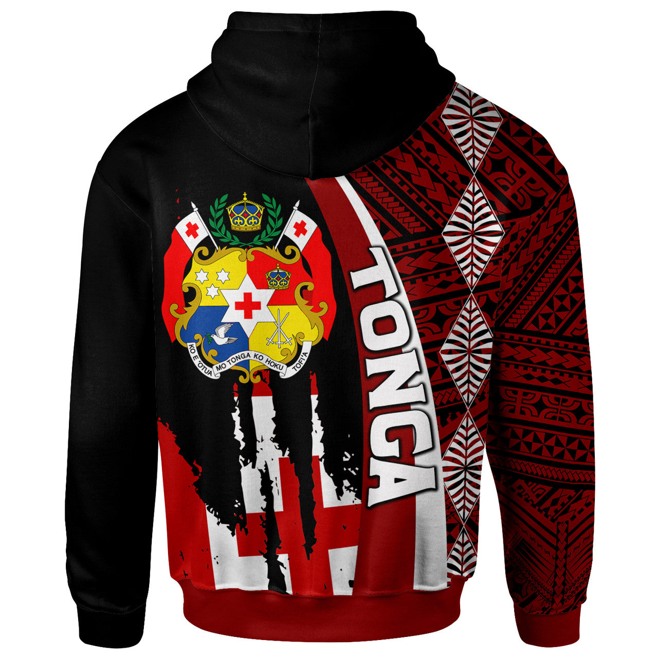 Tonga Coat Of Arms Tapa Tonga Patterns Hoodie Unisex