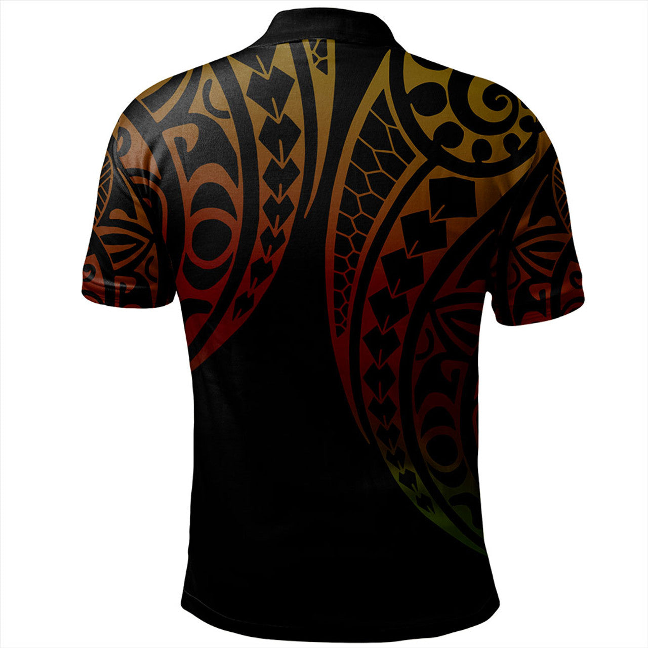 Hawaii Polo Shirt Polynesia Kakau Style - AL01