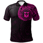 Hawaii Polynesian Polo Shirt - Kanaka Maoli Flag Polynesian Tattoo Style Special - AL01
