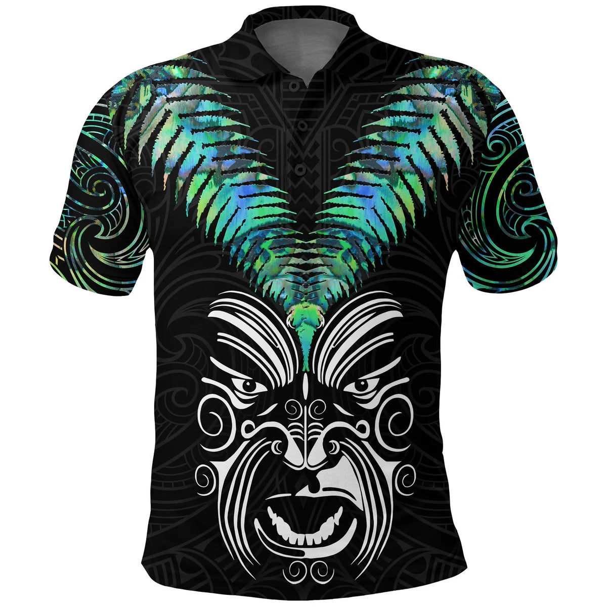New Zealand Moko Maori Tattoo Polo Shirt Unisex
