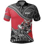 New Zealand Maori Rugby Tattoo Polo Shirt Unisex