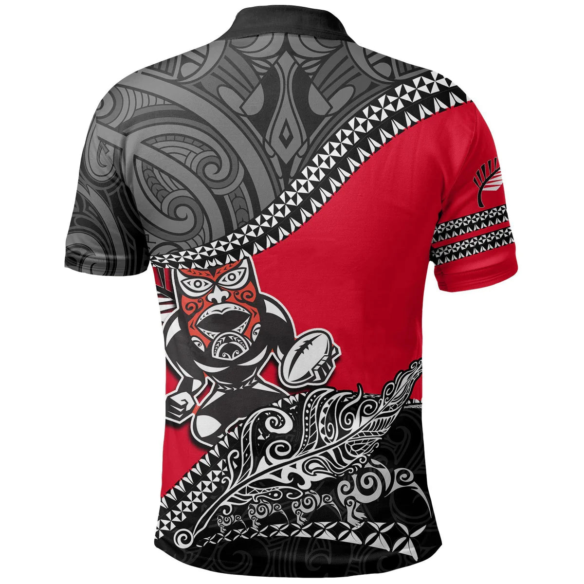 New Zealand Maori Rugby Tattoo Polo Shirt Unisex
