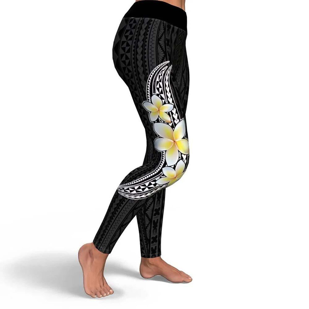 Polynesian And Plumeria Legging