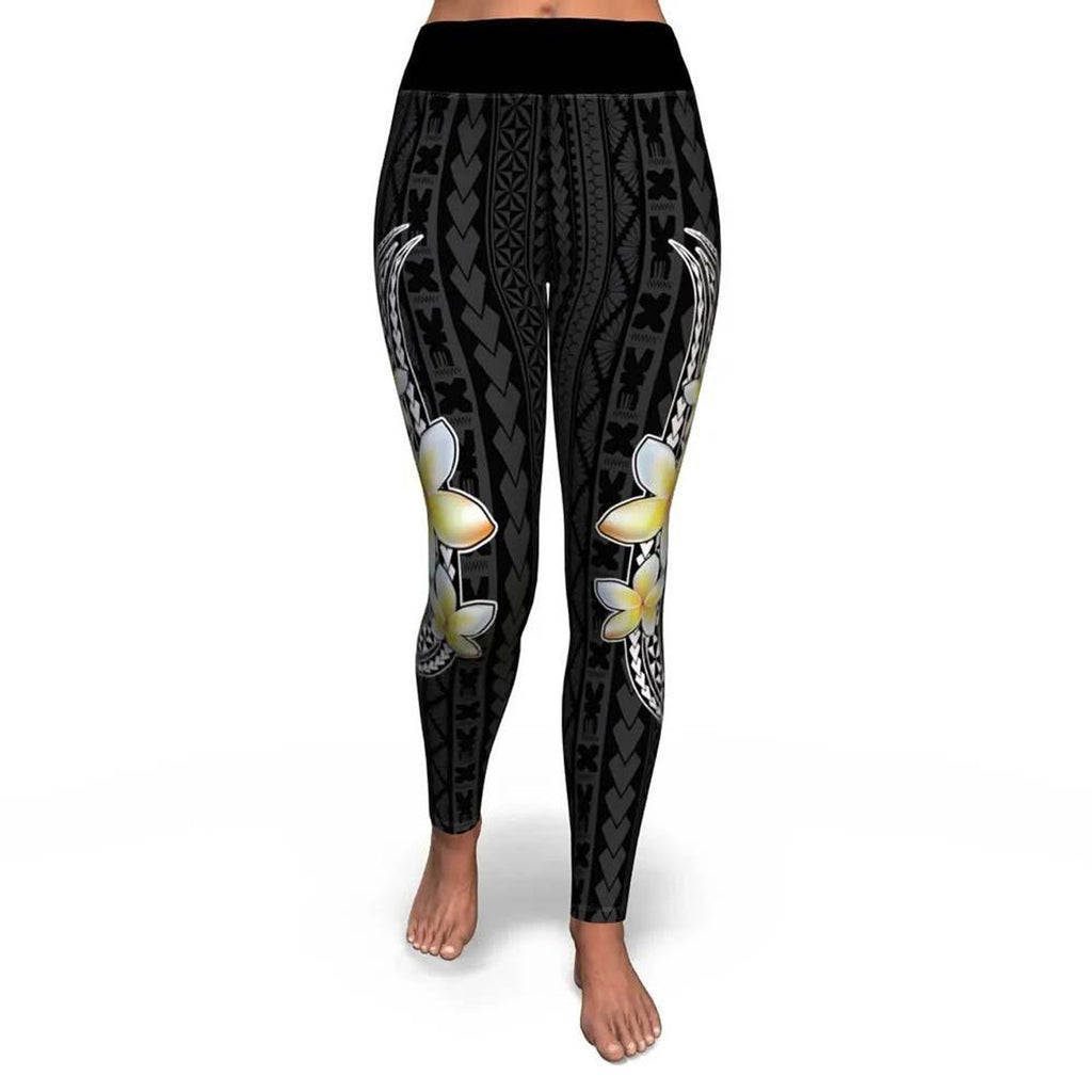 Polynesian And Plumeria Legging