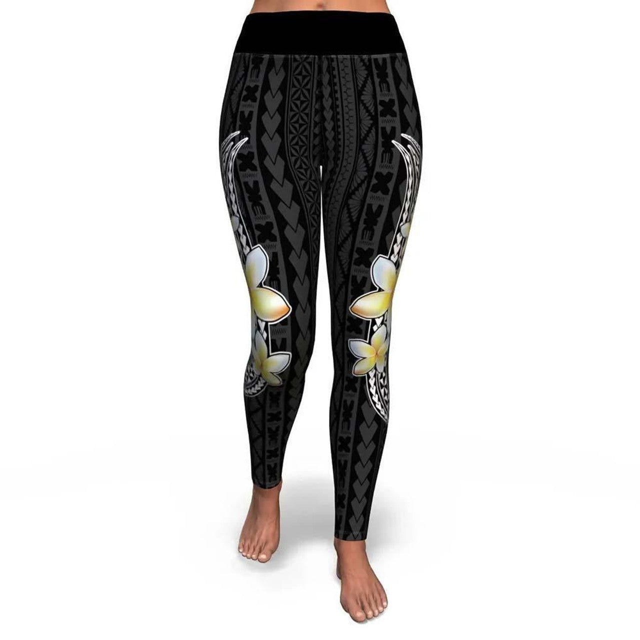 Polynesian And Plumeria Legging