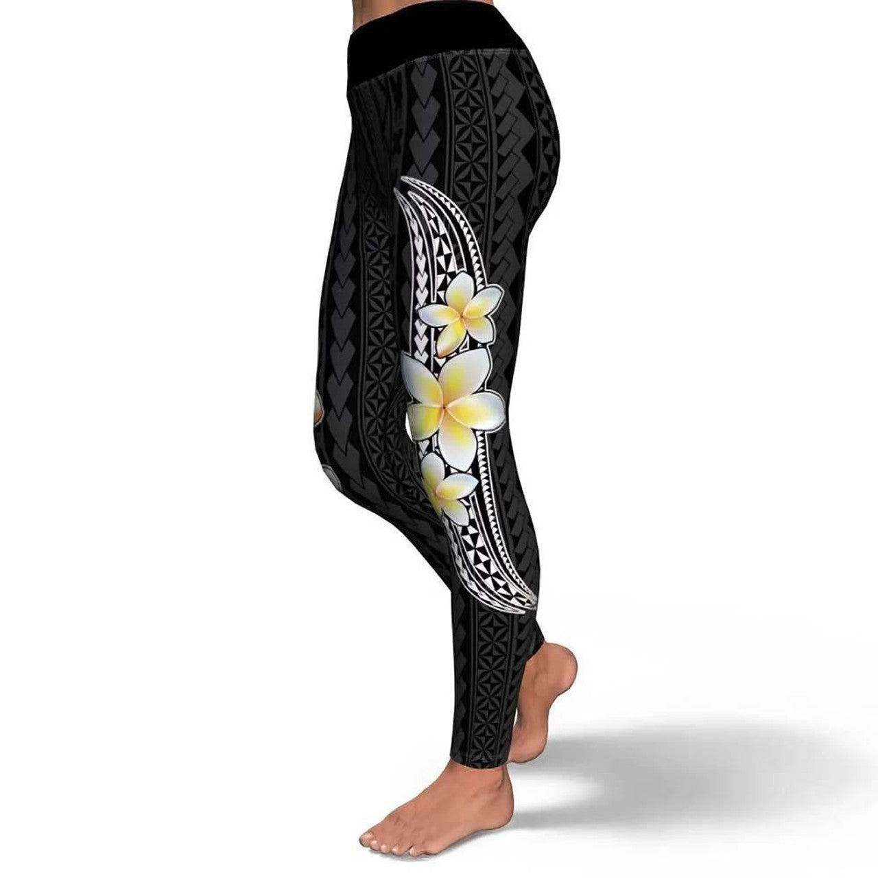 Polynesian And Plumeria Legging