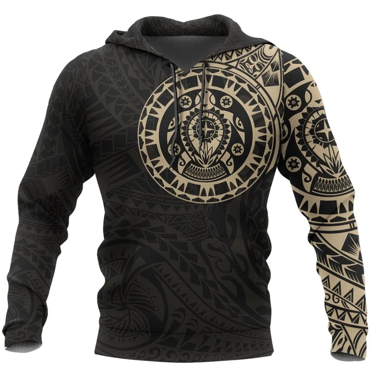 Polynesian Turtle Tattoo Special Style With Gold Color For Men/Women