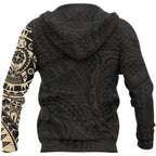 Polynesian Turtle Tattoo Special Style With Gold Color For Men/Women