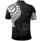 Samoa Polo Shirt - Samoan Tatau Patterns With Coat Of Arms - AL01