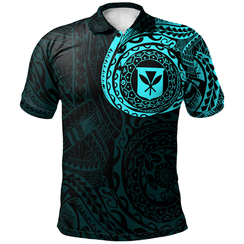 Hawaii Polynesian Polo Shirt - Kanaka Maoli Flag Polynesian Tattoo Style Special - AL01