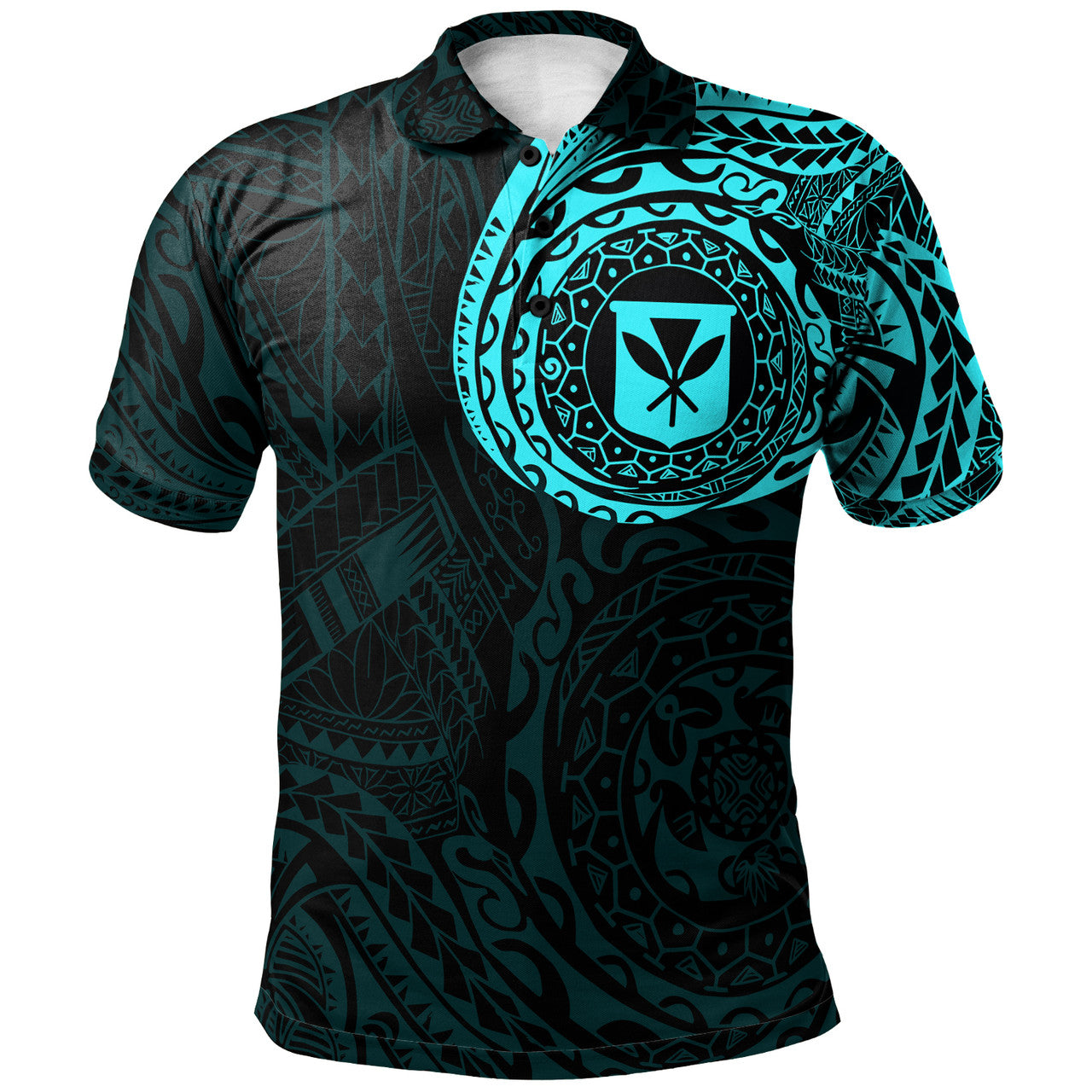 Hawaii Polynesian Polo Shirt - Kanaka Maoli Flag Polynesian Tattoo Style Special - AL01