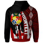 Personalised - Tonga Coat Of Arms Tapa Tonga Patterns Hoodie Unisex