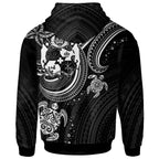 Personalised - Tonga White Turtle Polynesian Hoodie Unisex