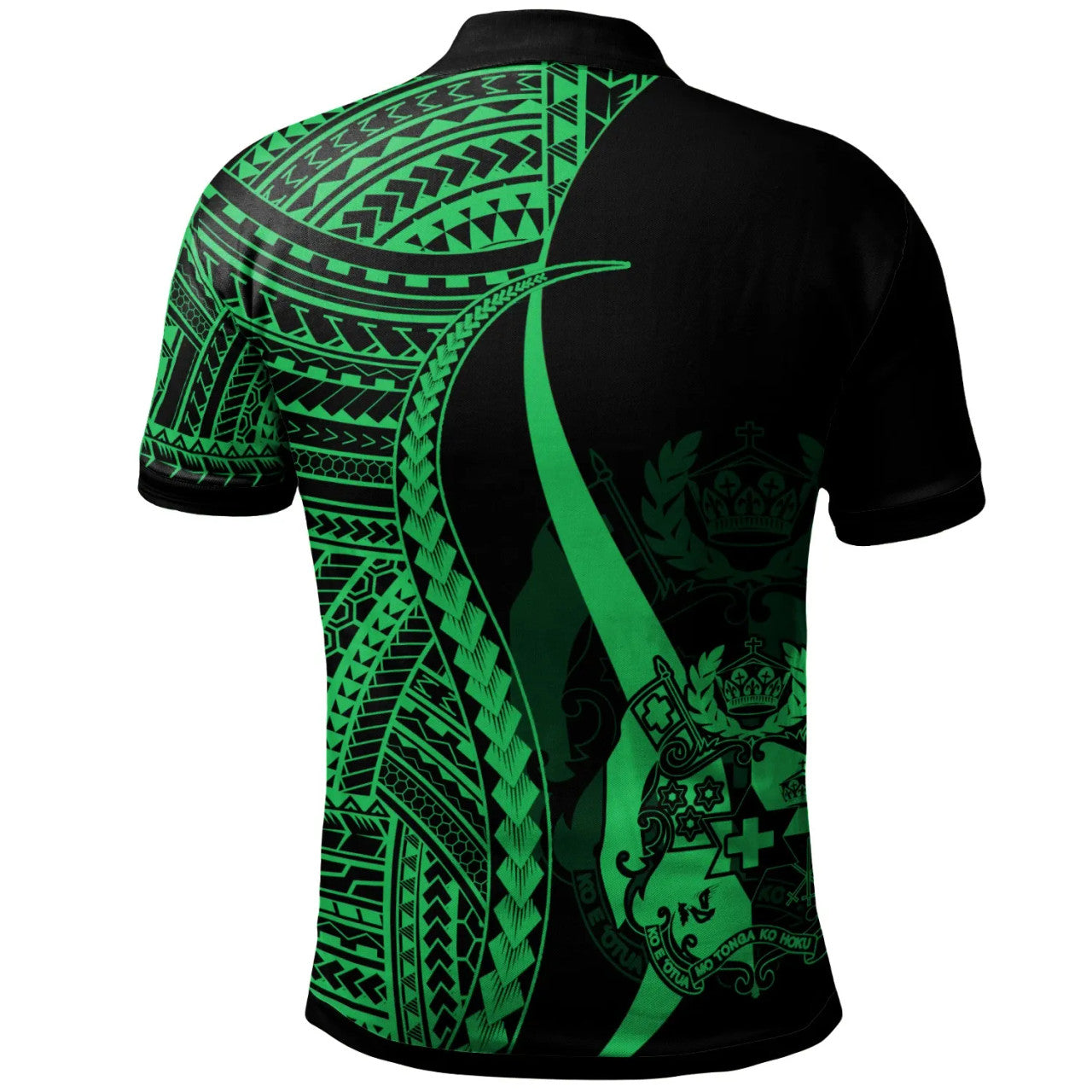 Personalised Tonga Polo Shirt - Polynesian Tentacle Tribal Pattern - AL01