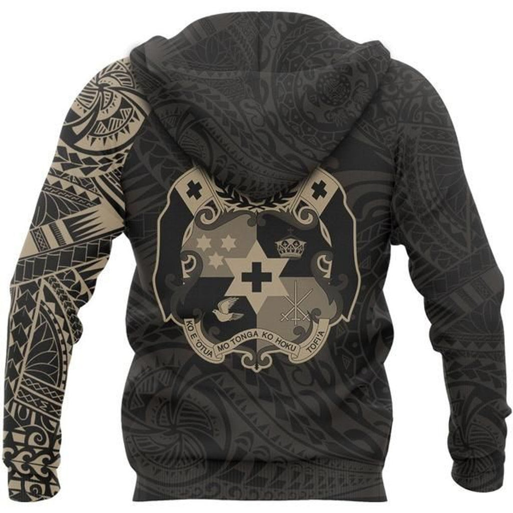 Tonga Polynesian Tattoo Coat Of Arms With Gold Color For Men/Women