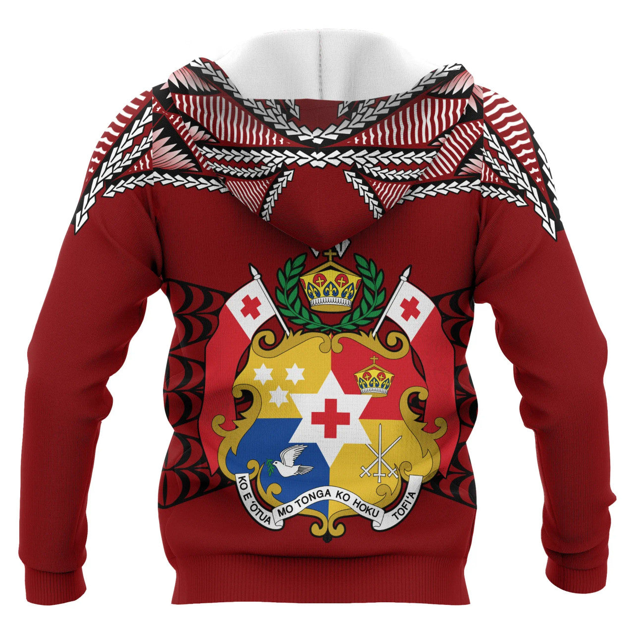 Tonga Polynesian Tongan Ngatu Pattern Hoodie Unisex