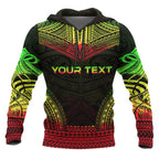 Personalised - Tonga Polynesian Chief Reggae Version Hoodie Unisex